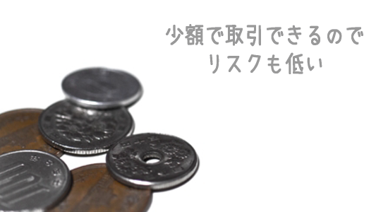 ���z�ł̎�����Ⴂ�̂Ń��X�N���Ⴂ